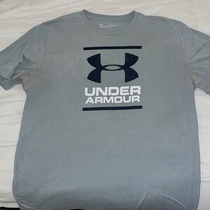 Under Armour Men's Gray Logo Tee | XL